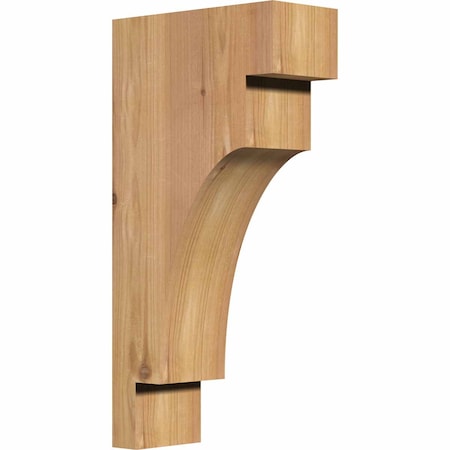 Ekena Millwork Mediterranean Smooth Corbel, Western Red Cedar, 3 1/2"W x 8"D x 16"H COR04X08X16MED00SWR